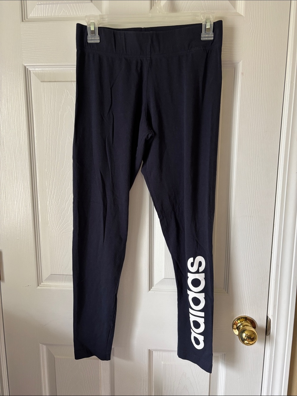 Adidas Navy Blue Leggings Size Medium